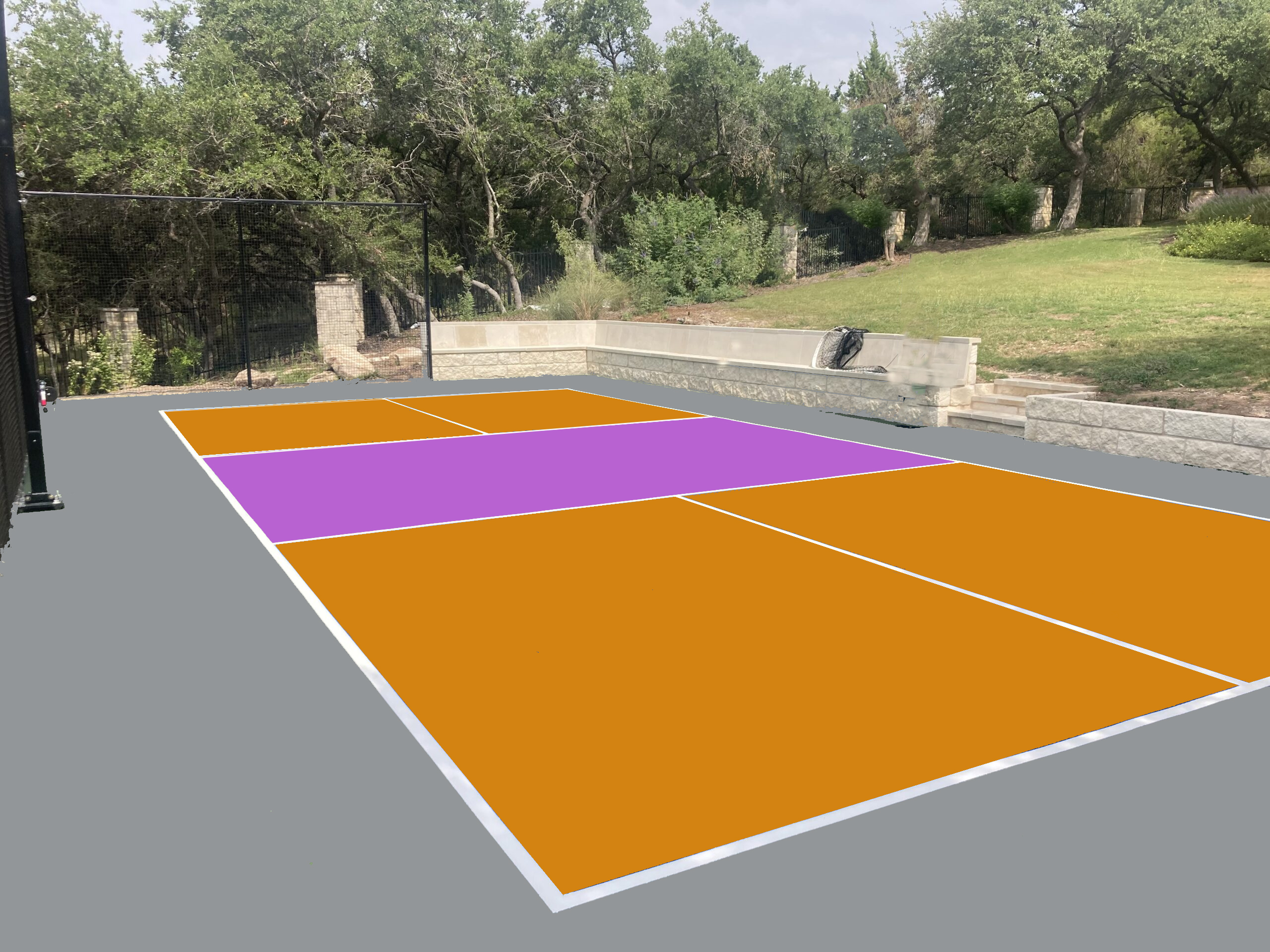 Thi công sân pickleball giảm đau chân MIXSPORTS